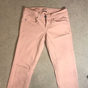 American Eagle Light Pink colored Skinny Jeans